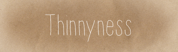 handwrittenfonts thinnyness